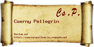 Cserny Pellegrin névjegykártya